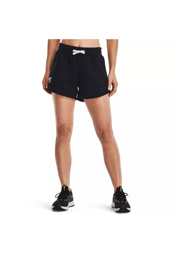 Spodenki krótkie damskie Under Armour Rival Fleece Short. Kolor: czarny. Długość: krótkie