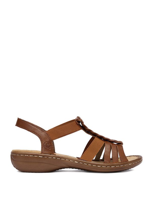 Sandały Rieker. Kolor: brązowy