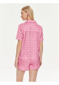 Guess Piżama O4GX03 WFTE2 Różowy Regular Fit. Kolor: różowy. Materiał: syntetyk