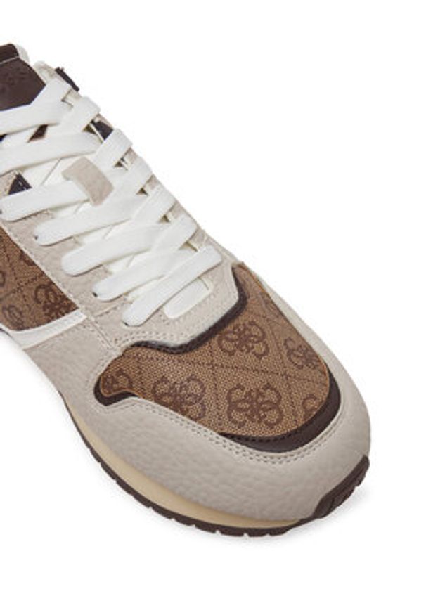 Guess Sneakersy FMJISL PEL12 Beżowy. Kolor: beżowy. Materiał: skóra