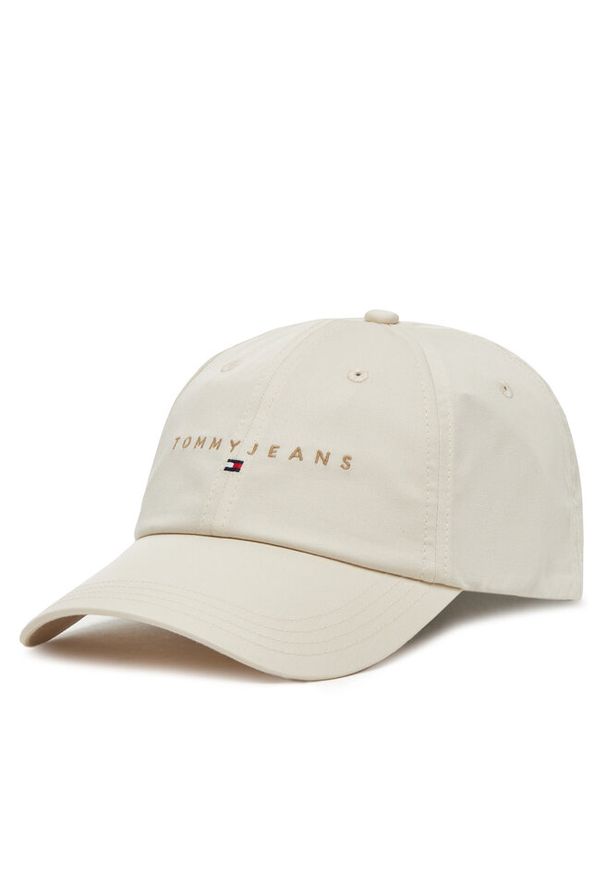 Czapka z daszkiem Tommy Jeans. Kolor: beżowy