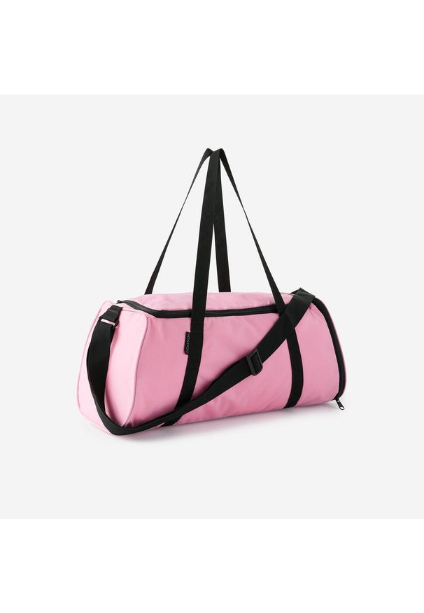 DOMYOS - Torba fitness Domyos 20 l. Kolor: różowy. Materiał: poliester, materiał. Sport: fitness