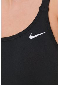 Nike - Strój kąpielowy. Kolor: czarny. Materiał: tkanina, dzianina #4
