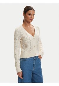 only - ONLY Kardigan Mist 15363392 Beżowy Slim Fit. Kolor: beżowy. Materiał: syntetyk #1