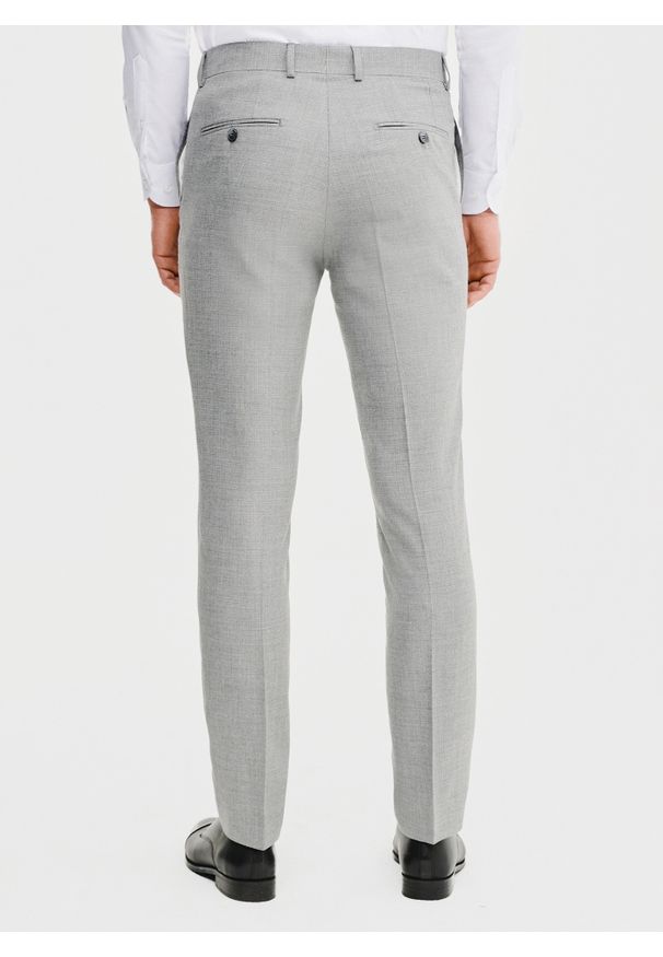 Pako Lorente - PAKO LORENTE - Szare spodnie ganiturowe. Kolor: szary. Materiał: poliester, elastan, wiskoza. Wzór: gładki. Sezon: wiosna, lato