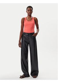 Hugo - HUGO Top Datamia 50514489 Czerwony Slim Fit. Kolor: czerwony. Materiał: bawełna