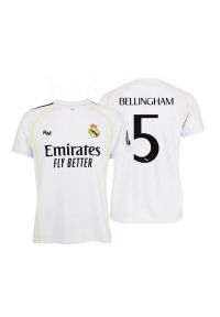 Real Madrid - Real Madryt 2025-26 Premium Replika Domowej Koszulki – Bellingham 5. Kolor: biały. Sport: piłka nożna
