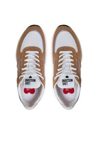 Love Moschino - LOVE MOSCHINO Sneakersy JA15455G0LIN210A Brązowy. Kolor: brązowy. Materiał: materiał #3