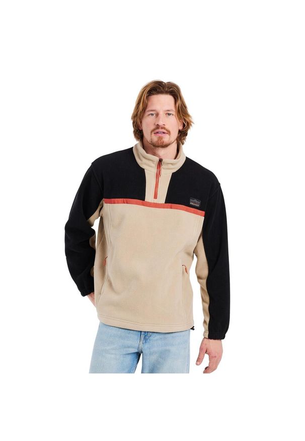 1/4 zip fleece Protest Prtglitne. Kolor: beżowy. Materiał: polar. Sezon: zima. Sport: narciarstwo