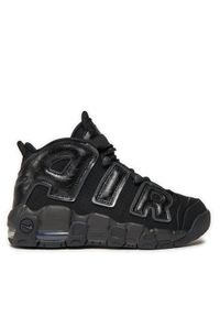 Nike Sneakersy Air More Uptempo (GS) FV2264 001 Czarny. Kolor: czarny. Materiał: skóra