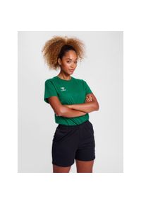 Koszulka damska Hummel Go 2.0. Kolor: zielony. Sport: piłka nożna #1