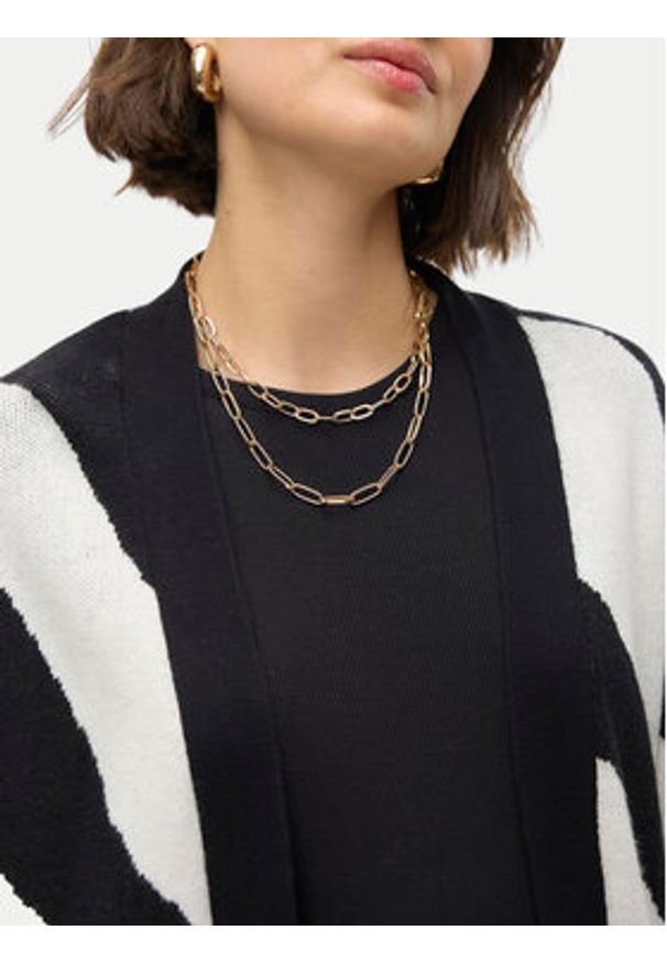 Vero Moda Kardigan Nancy 10310777 Czarny Loose Fit. Kolor: czarny. Materiał: wiskoza, syntetyk