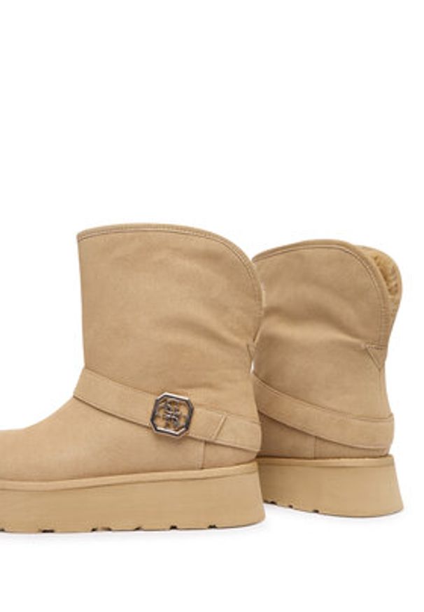 Guess Śniegowce FLFDOL ESU10 Beżowy. Kolor: beżowy. Materiał: materiał