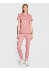Guess T-Shirt V2YI07 K8HM0 Różowy Regular Fit. Kolor: różowy. Materiał: bawełna