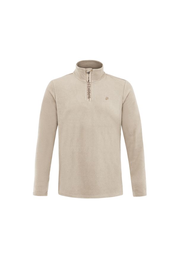 1/4 zip fleece Protest Reperfecto. Kolor: wielokolorowy, beżowy, brązowy. Materiał: polar. Sezon: zima