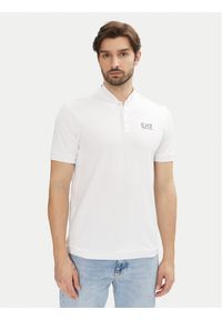 EA7 Emporio Armani Polo 7M000183 AF13511 U0002 Biały Regular Fit. Typ kołnierza: polo. Kolor: biały. Materiał: bawełna