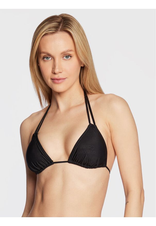 Calvin Klein Swimwear Góra od bikini KW0KW01896 Czarny. Kolor: czarny. Materiał: syntetyk