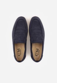 Born2be - Niebieskie Wsuwane Półbuty Mokasyny z Imitacji Zamszu Bagena. Okazja: na co dzień, na spotkanie biznesowe, do pracy. Zapięcie: bez zapięcia. Kolor: niebieski. Materiał: zamsz. Styl: casual, biznesowy, klasyczny #2