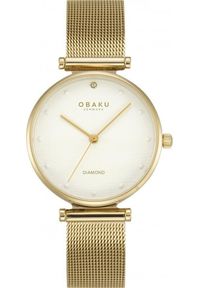 OBAKU - Zegarek damski Obaku Denmark V310LXGWMG złoty. Kolor: złoty #1