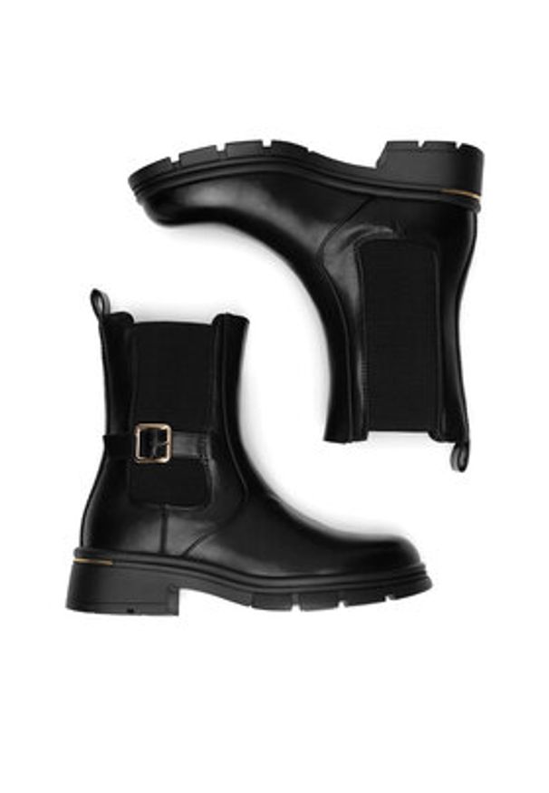 Jenny Fairy Sztyblety HY60187-2 Czarny. Kolor: czarny. Materiał: materiał