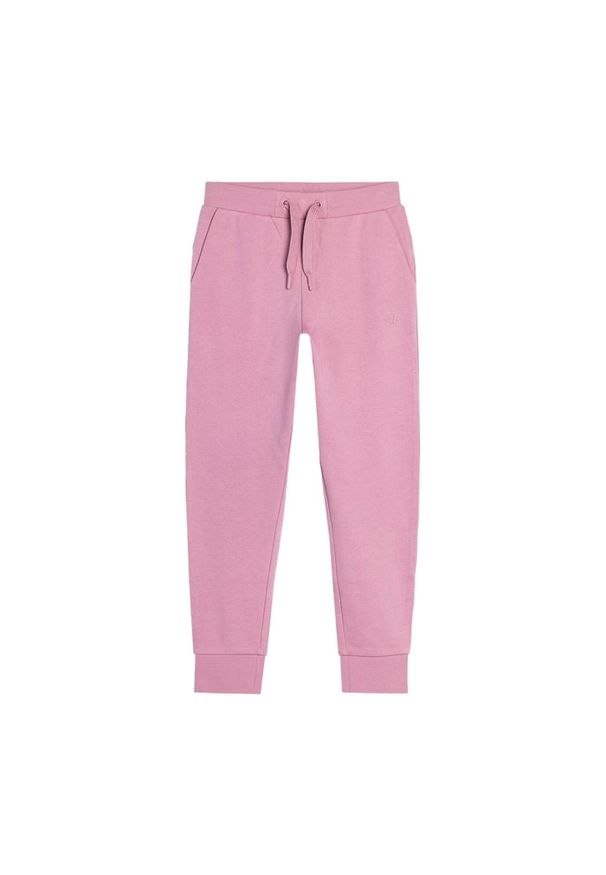 4f - Spodnie Dziecięce 4F. Kolor: różowy