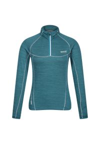 Regatta - Bluza Szybkoschnąca Z Suwakiem Damska Yonder. Kolor: niebieski. Materiał: poliester, elastan