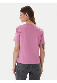 Calvin Klein Jeans T-Shirt LV047C912G Różowy Regular Fit. Kolor: różowy. Materiał: bawełna #4