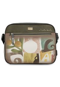 Brązowa Damska Listonoszka Anekke Z Laleczką. Kolor: brązowy. Wzór: aplikacja, haft. Dodatki: z haftem. Materiał: zdobione. Styl: casual, elegancki #7