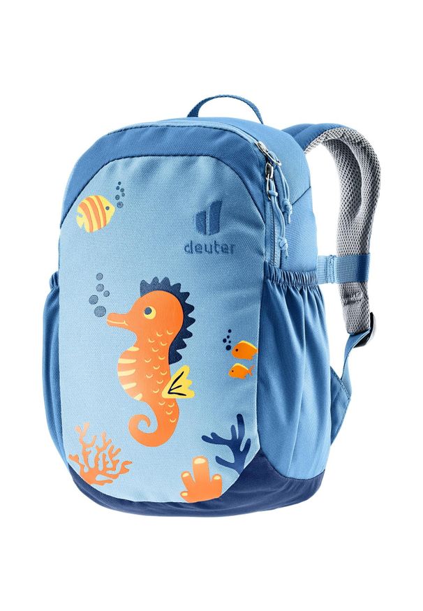 Plecak turystyczny dla dziecka Deuter Pico - aqua/wave. Kolor: pomarańczowy, wielokolorowy, niebieski