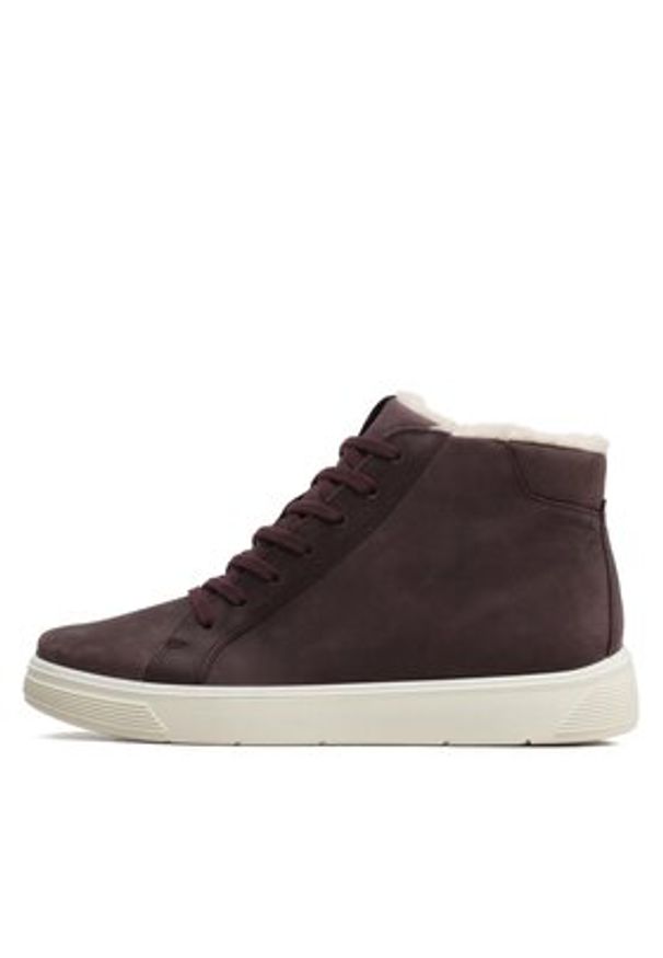ecco - ECCO Botki Street Tray K GORE-TEX 70528302385 Fioletowy. Kolor: fioletowy. Materiał: nubuk, skóra. Styl: street