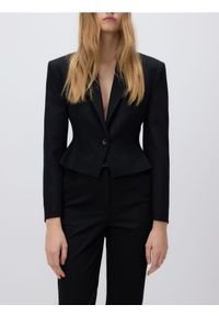Reserved - Krótka marynarka - czarny. Kolor: czarny. Materiał: tkanina. Długość: krótkie #1