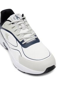 Calvin Klein Jeans Sneakersy Retro Tennis Low Knit Mix YM0YM01310 Biały. Kolor: biały. Materiał: materiał #3