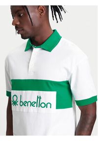 United Colors of Benetton - United Colors Of Benetton Polo 3MCYU301U Biały Regular Fit. Typ kołnierza: polo. Kolor: biały. Materiał: bawełna #4