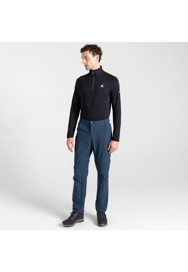 DARE 2B - Spodnie trekkingowe męskie Tuned In II z odpinanymi nogawkami. Kolor: niebieski. Długość: długie. Sezon: lato. Sport: turystyka piesza