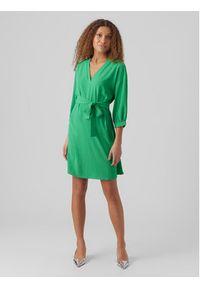 Vero Moda Sukienka codzienna Pye 10284134 Zielony Regular Fit. Okazja: na co dzień. Kolor: zielony. Materiał: syntetyk. Typ sukienki: proste. Styl: casual