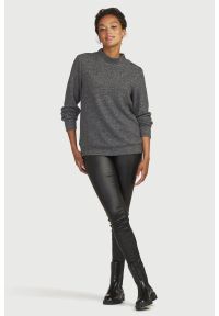Cellbes - Komfortowy sweter. Okazja: na co dzień. Kolor: czarny. Materiał: prążkowany. Długość rękawa: długi rękaw. Długość: długie. Styl: casual #3