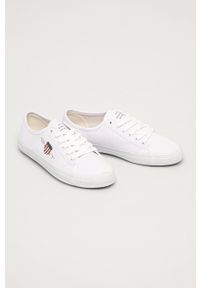 GANT - Gant - Tenisówki Pillox. Nosek buta: okrągły. Zapięcie: sznurówki. Kolor: biały. Materiał: guma #3