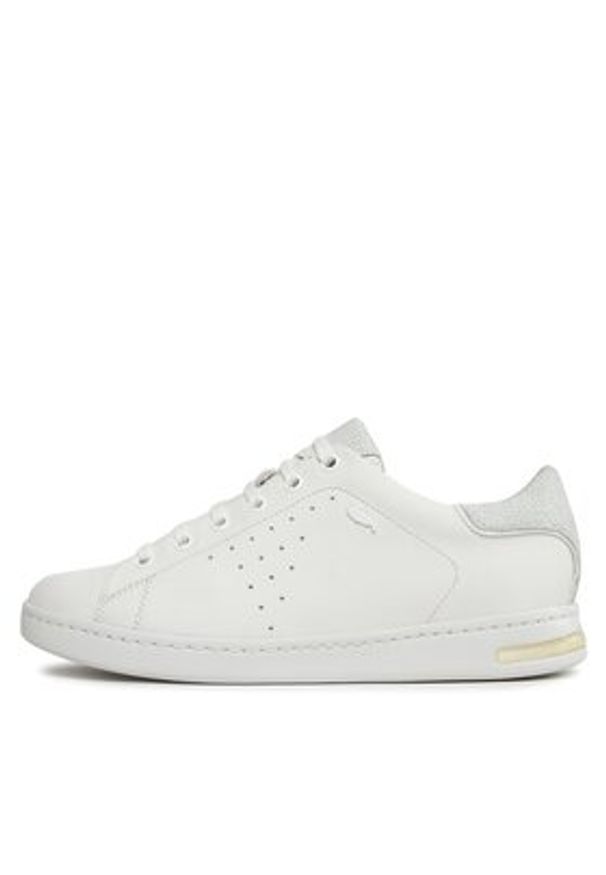 Geox Sneakersy D Jaysen A D621BA 00085 C1001 Biały. Kolor: biały. Materiał: skóra