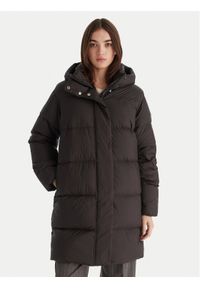 TOMMY HILFIGER - Tommy Hilfiger Płaszcz zimowy Modern WW0WW46535 Czarny Regular Fit. Kolor: czarny. Materiał: syntetyk. Sezon: zima