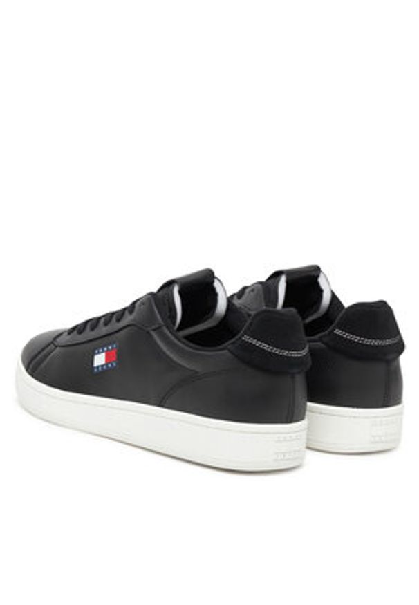 Tommy Jeans Sneakersy Archive '98 EM0EM01596 Czarny. Kolor: czarny. Materiał: skóra
