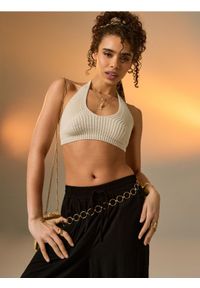 Sinsay - Złoty metalowy łańcuszkowy pasek - złoty. Kolor: złoty #1