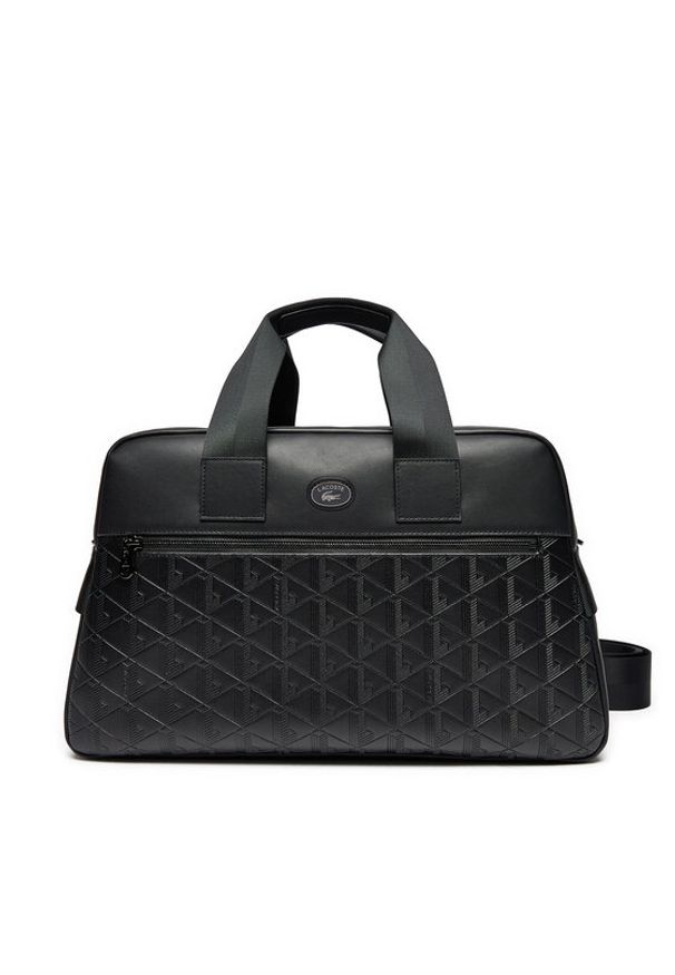 Lacoste Torba weekendowa NU4658MR Czarny. Kolor: czarny. Materiał: skóra