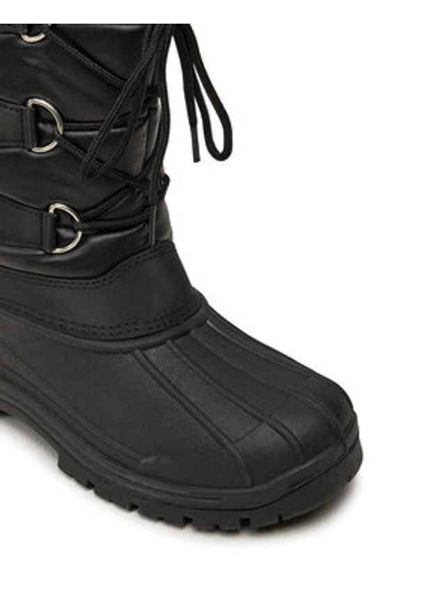 Vertigo Alpes Śniegowce Nougat Czarny. Kolor: czarny. Materiał: skóra