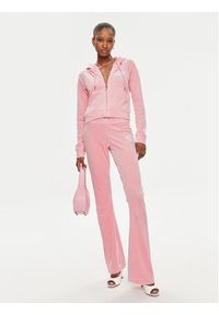 Juicy Couture Bluza Madison JCWAS23329 Różowy Slim Fit. Kolor: różowy. Materiał: syntetyk #2