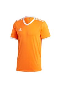 Adidas - Koszulka piłkarska adidas Tabela 18 Jersey męska. Kolor: pomarańczowy. Materiał: jersey. Sport: piłka nożna