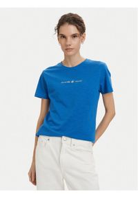 Beverly Hills Polo Club T-Shirt P-SS26W-TS6510 Niebieski Regular Fit. Typ kołnierza: polo. Kolor: niebieski. Materiał: bawełna #1