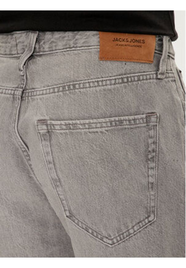 Jack & Jones Szorty jeansowe Jjichris 12253755 Szary Relaxed Fit. Kolor: szary. Materiał: bawełna