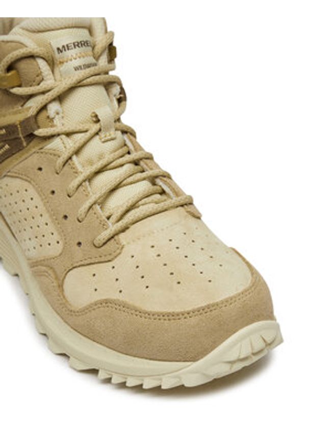 Merrell Trapery Wildwood Mid Ltr Wp J038298 Beżowy. Kolor: beżowy. Materiał: zamsz, skóra
