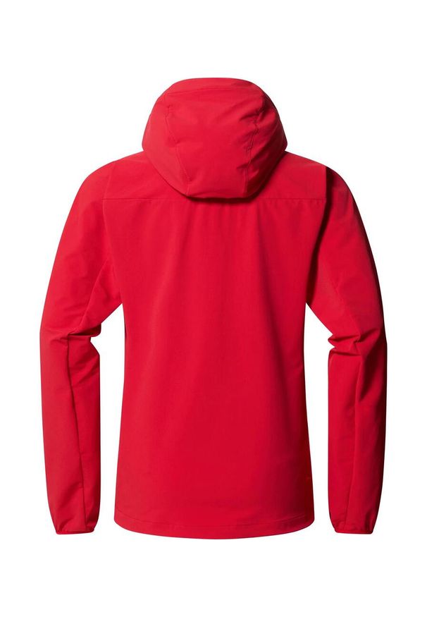 Haglöfs - Kurtka przeciwdeszczowa damska Rosson Softshell Hood. Kolor: czerwony. Materiał: softshell