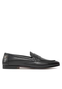 TOMMY HILFIGER - Tommy Hilfiger Lordsy Essential Leather Loafer FW0FW07769 Czarny. Kolor: czarny. Materiał: skóra #1